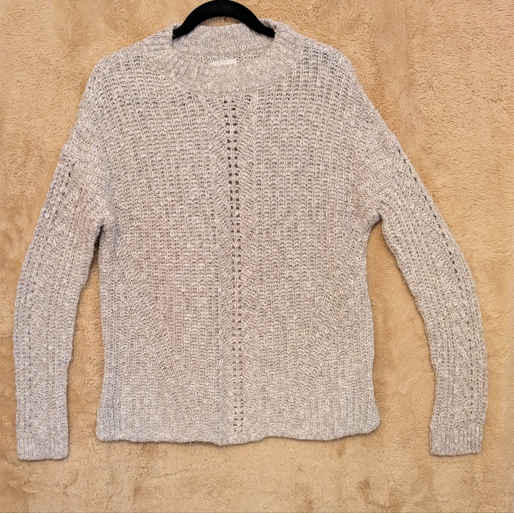 Lucky Brand Sz. L Cream Women's Light Sweater Knit Top